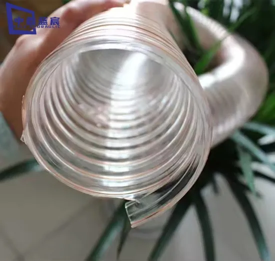 Flexible and Compressible Steel Wire PU Industrial Vacuum Hose