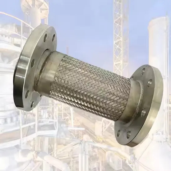 Flexible Metal Hose Braided-Non Braided 304/316 Stainless Steel Flange Expansion Joint Corrugated Metal Hose with Flange