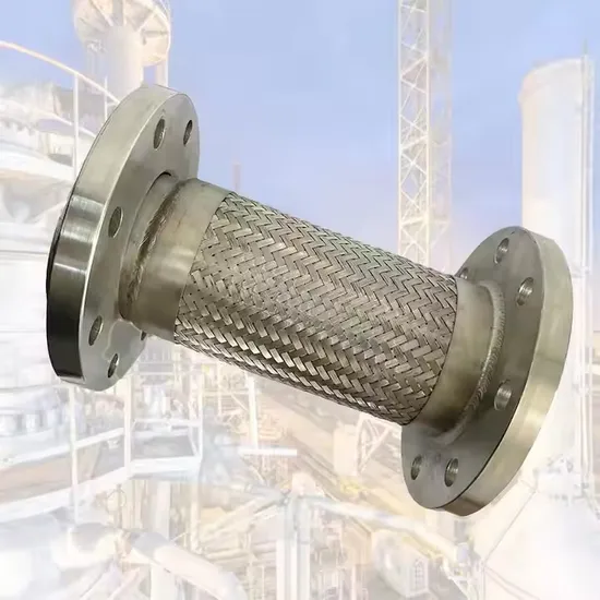 Flexible Metal Hose Braided-Non Braided 304/316 Stainless Steel Flange Expansion Joint Corrugated Metal Hose with Flange
