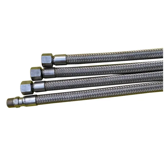 SS304 Flexible Braided Metal Hose Stainless Steel Corrosion Resistant Flange Type Bellow Corrugated Pipe Industrial Braided Hose