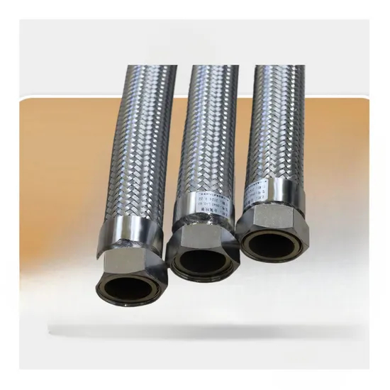 Corrosive Resistant Flexible Wire Braided PTFE Lined Hose Pipe Stainless Steel Wire Braided Corrugated Metal Hose