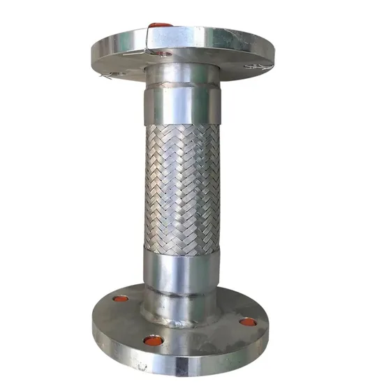 PTFE Lined Flexible Hose with Metal Mesh Cover Flange Connection