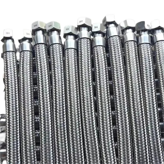 High Pressure Metal Braided Hose SS304 Stainless Steel Flexible Pipe Stainless Braided Steam Hose
