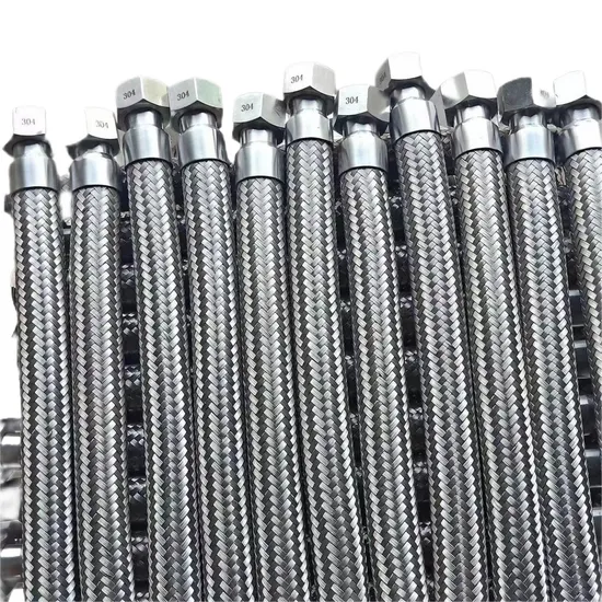 High Pressure Metal Braided Hose SS304 Stainless Steel Flexible Pipe Stainless Braided Steam Hose