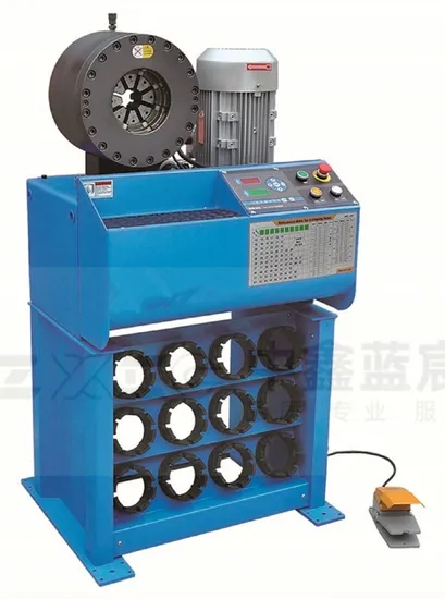 Electrical Hydraulic Hose Crimping Machine 220/380V Hydraulic Hose Crimper Rubber Press Machine Locking Range 6-51mm