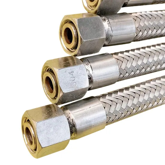 1/8 1 3 Inch High Pressure Corrugated Stainless Steel Wire Braided Flexible Metal Hose Pipe Industrial