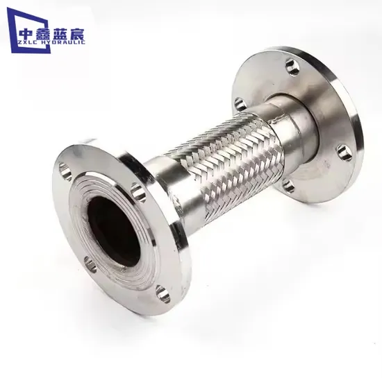 Corrugated Stainless Steel Bellow Hose High Corrosion Resistance Flexible Braided Metal Multi-Layer Wire Braiding Metal Hose