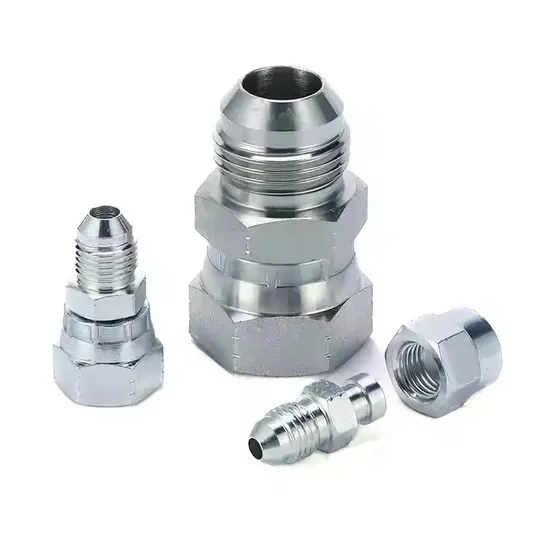 Provide Sample Hydraulic Fitting Transition Joint GB Metric Female 74*Cone Seat China Factory OEM