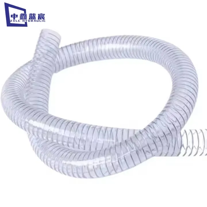 Flexible and Compressible Steel Wire PU Industrial Vacuum Hose