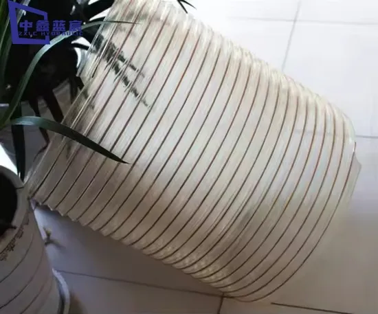 Flexible and Compressible Steel Wire PU Industrial Vacuum Hose