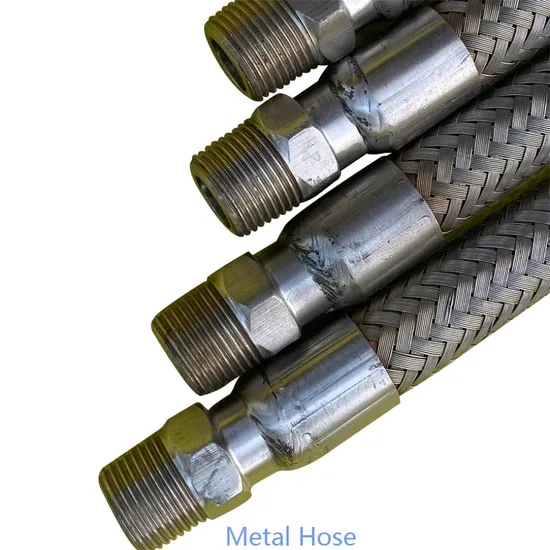 Corrugated Braided Metal Hose High Pressure Flexible Stainless Steel Metal Hose Pipe