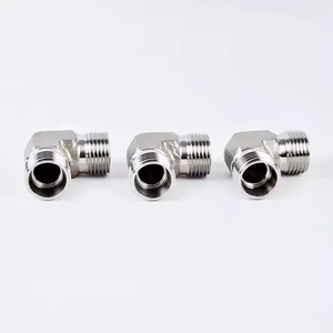 Carbon Steel Hydraulic Hose Straight Adapter Fittings 90 Degree Elbow Hose Fitting Adapter Hydraulic Pipe Fittings