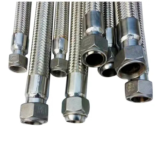 Hot and Cold Water Plumbing Hose 24 Inch Long Stainless Steel Flexible Braided Metal Hoses for Sink Faucet