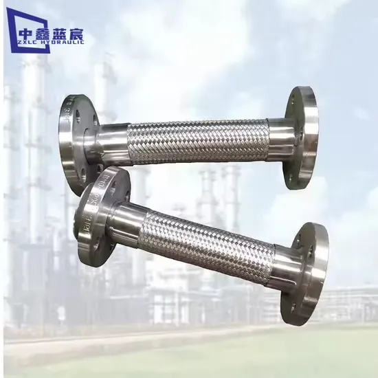 Corrugated Stainless Steel Bellow Hose High Corrosion Resistance Flexible Braided Metal Multi-Layer Wire Braiding Metal Hose