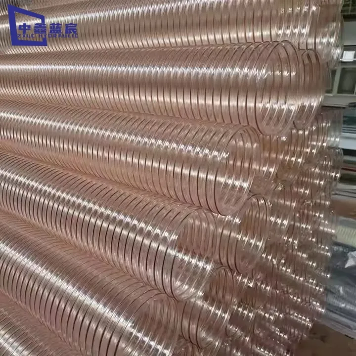 Flexible and Compressible Steel Wire PU Industrial Vacuum Hose