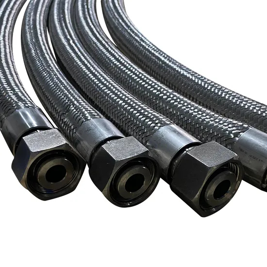 Construction Machinery High-Pressure Oil Pipe Hydraulic Oil Pipe High-Pressure Rubber Hose Assembly Hydraulic Rubber Hose Armor Rubber Hose Assembly