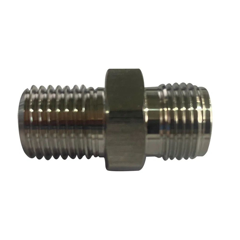 Swagelok Standard Straight Through Fittings, Stainless Steel Double Sleeve Threaded Straight Through Fittings, High-Pressure Pneumatic Fittings