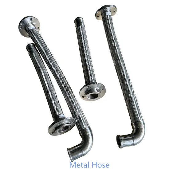 15mm 304 316L Stainless Steel Metal Hose Flange Thread Braided Mesh Bellows Metal Flexible Hose Steam Pipe