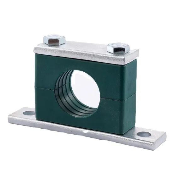 1/4 Hydraulic Pipe Clamp Style Solid Body Long Base Plate Tube Pipe and Hose Assemblies