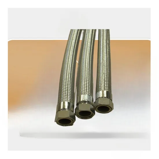 Corrosive Resistant Flexible Wire Braided PTFE Lined Hose Pipe Stainless Steel Wire Braided Corrugated Metal Hose