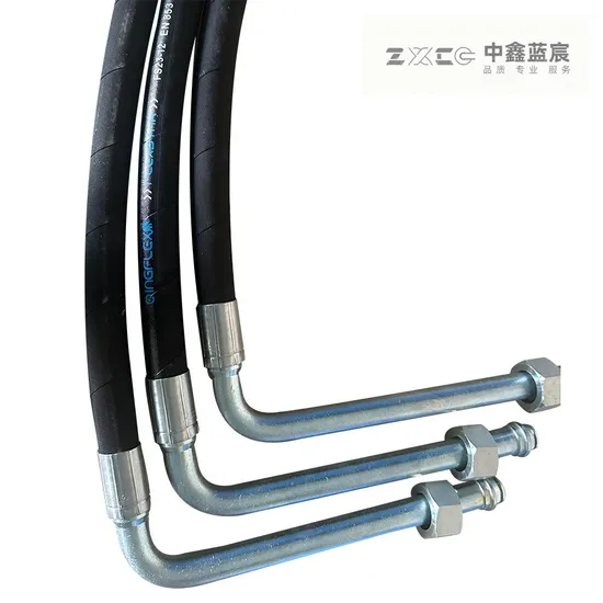 China Hydraulic Hoses Manufacturer Flexible Hose 1/4′ SAE100 Standard R1 R2