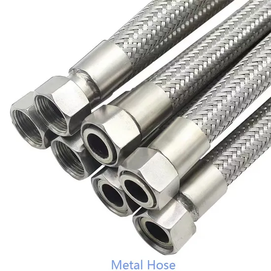 Heat Resistant Braided Stainless Steel Hose Steam Gas Flexible Stainless Metal Hose Customized End Fitting