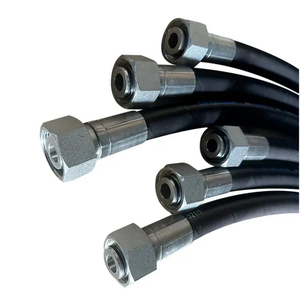 Industrial Hydraulic Crimper Pipe Adapters High Pressure Rubber Oil Tubing for Machine Oil Hose Fittings Hydraulic Rubber Hose