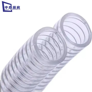 Dust Collector Suction Hose Polyurethane Flexible Steel Wire Shrinkable TPU Hose