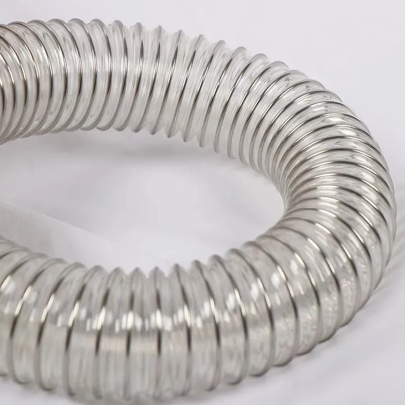 Flexible and Compressible Steel Wire PU Industrial Vacuum Hose