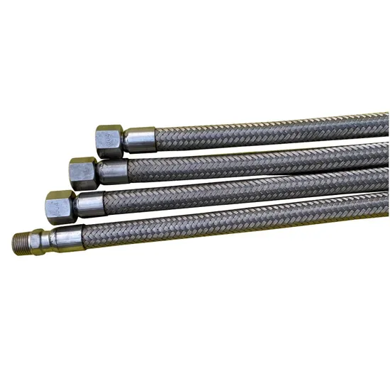 Stainless Steel Wire Braided Corrugated Flexible Metal Hose Pipes, Quick Convoluted Metal Hose for Heated Exchanger