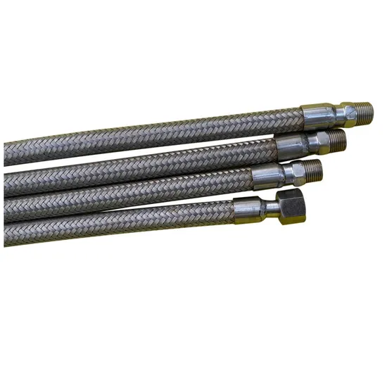 SS304 Flexible Braided Metal Hose Stainless Steel Corrosion Resistant Flange Type Bellow Corrugated Pipe Industrial Braided Hose