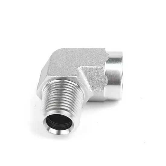 Carbon Steel Hydraulic Hose Straight Adapter Fittings 90 Degree Elbow Hose Fitting Adapter Hydraulic Pipe Fittings