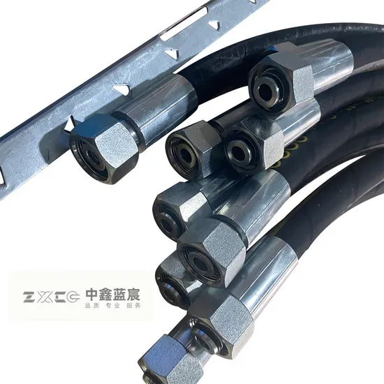 China Hydraulic Hoses Manufacturer Flexible Hose 1/4′ SAE100 Standard R1 R2