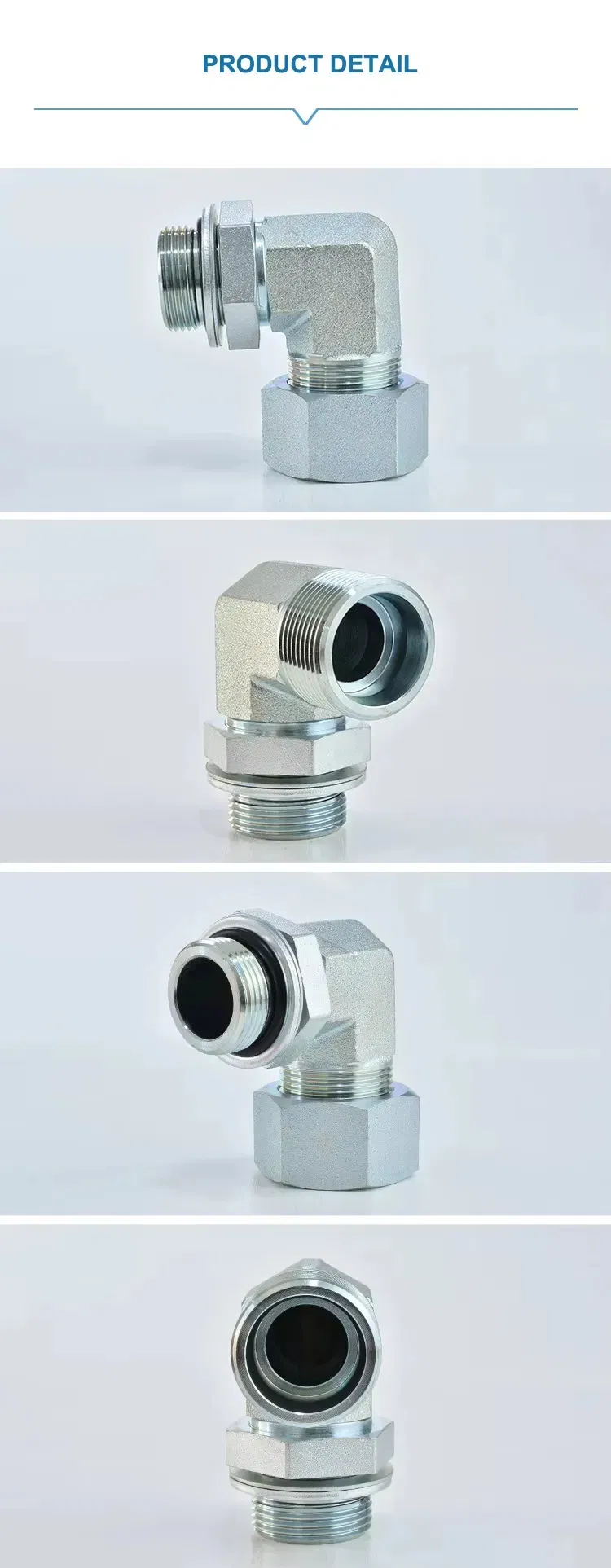 90 Degree Elbow Stainless Steel Hydraulic Pipe Fitting 1c9-18 Hydraulic Adapter