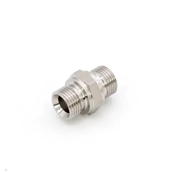 Hexagonal Carbon Steel Straight External Thread Jic37 Degrees to Nptf External Thread Hydraulic Transition Joint