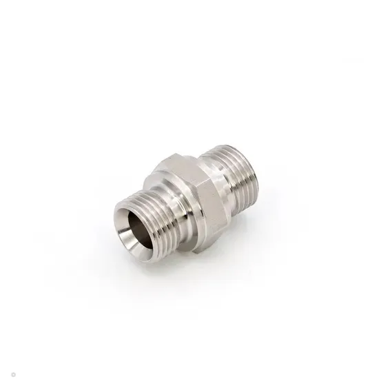 Hexagonal Carbon Steel Straight External Thread Jic37 Degrees to Nptf External Thread Hydraulic Transition Joint