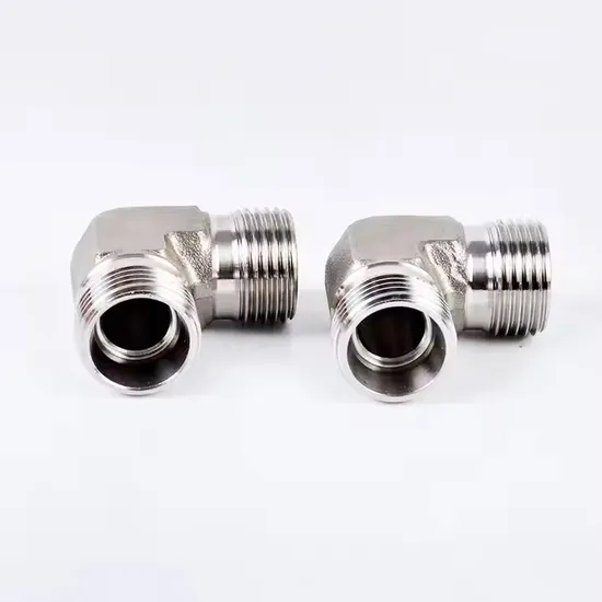 Hydraulic Transition Joint Double Headed Card Sleeve Right Angle Bend Pipe Hydraulic Pipe Fittings