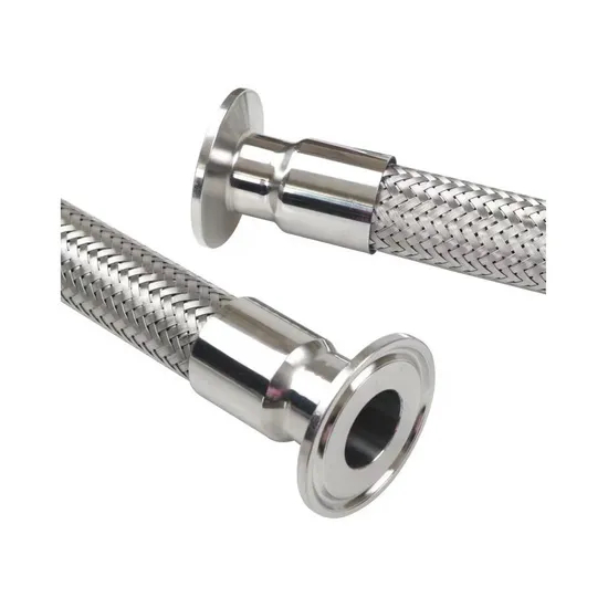 Flexible High Pressure Resistance PTFE Stainless Steel Braid Metal Hoses Ss Flexible Hose Supplier