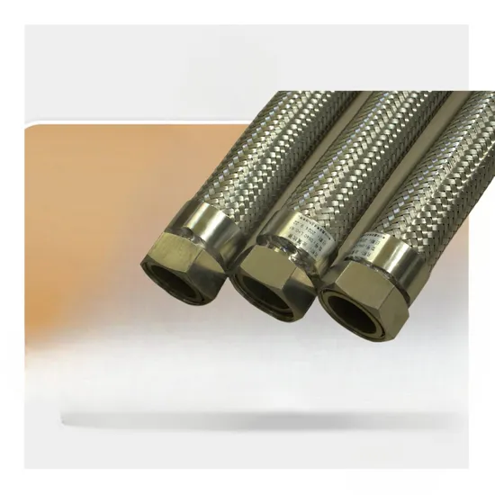 Corrosive Resistant Flexible Wire Braided PTFE Lined Hose Pipe Stainless Steel Wire Braided Corrugated Metal Hose