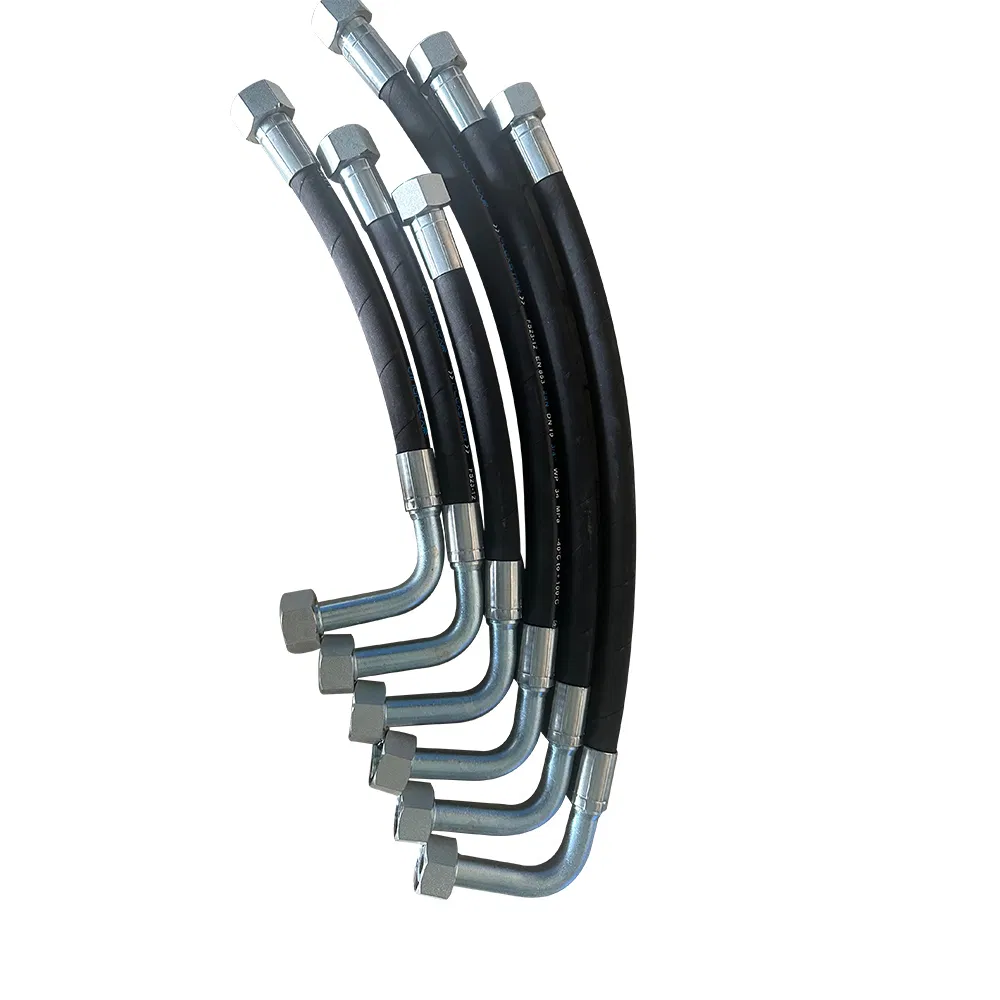 High Pressure Hydraulic Rubber Brake Hose Assembly with Joint Flange Retractable Hose Reel (seasonal)
