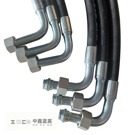 High Pressure Hydraulic Rubber Brake Hose Assembly with Joint Flange Retractable Hose Reel (seasonal)