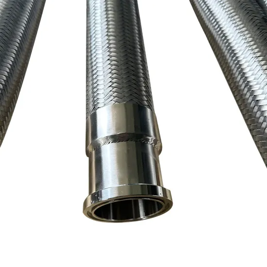 1/8 1 3 Inch High Pressure Corrugated Stainless Steel Wire Braided Flexible Metal Hose Pipe Industrial