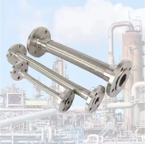Industrial Stainless Steel 304/316 Metal Hose High Temperature and Pressure Steam Braided Network Explosion-Proof Bellows
