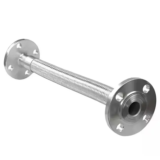 Flexible Metal Hose Braided-Non Braided 304/316 Stainless Steel Flange Expansion Joint Corrugated Metal Hose with Flange